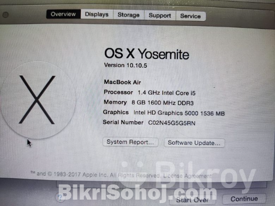 Apple Macbook Air Core I5